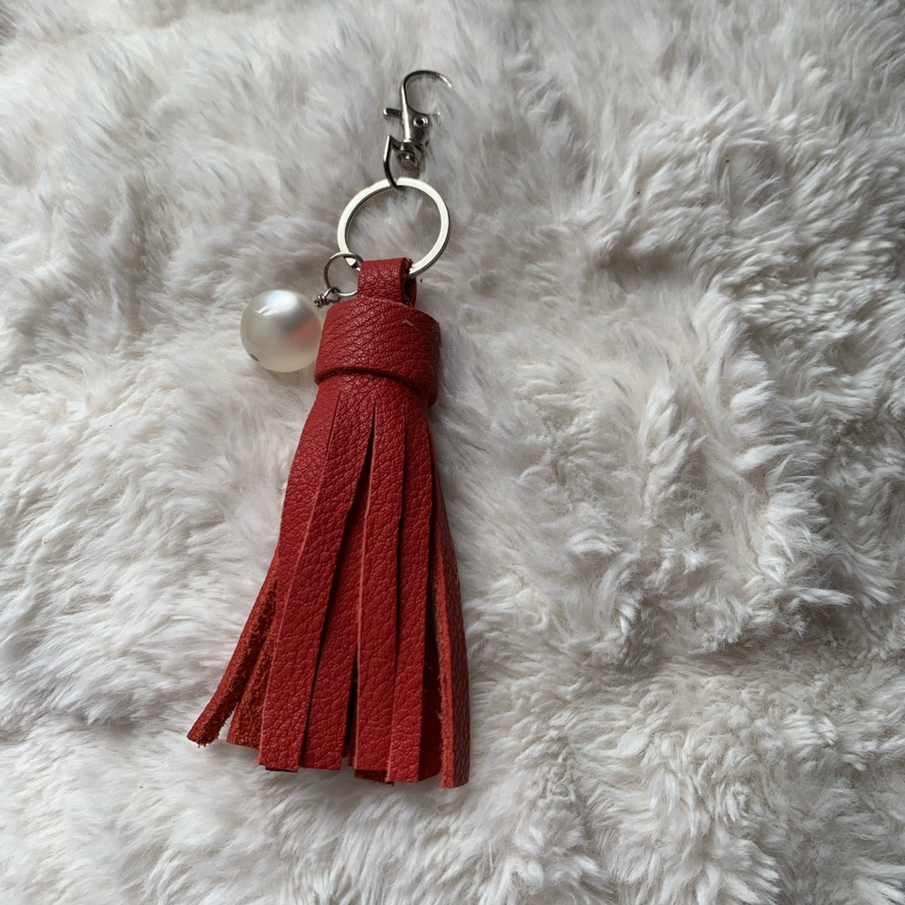 SOLD Hand made leather keychain